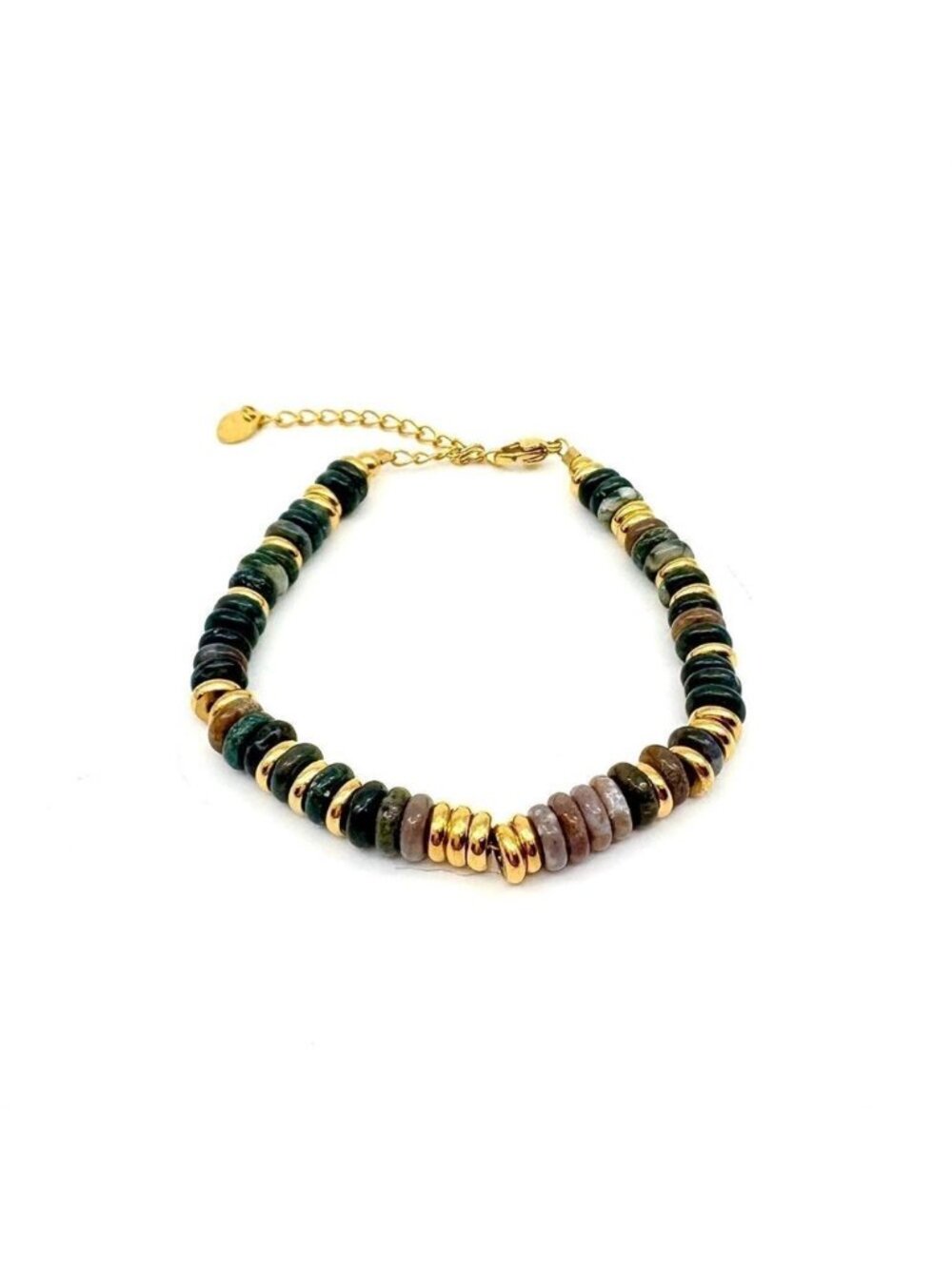 Green Beaded Bracelet Q17